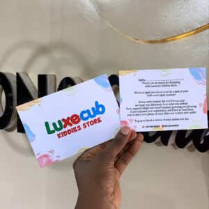 branded thank you card